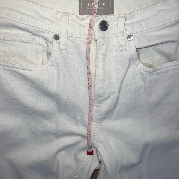 Everlane high rise straight jean with raw hem - Picture 6 of 7